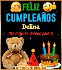 GIF Gif de cumpleaños Delina
